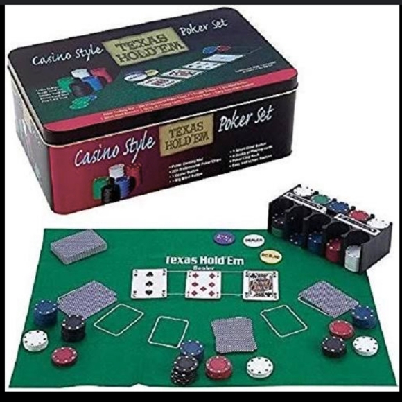 Casino Style Poker Set TEXAS HOLD'EM - Picture 3 of 3